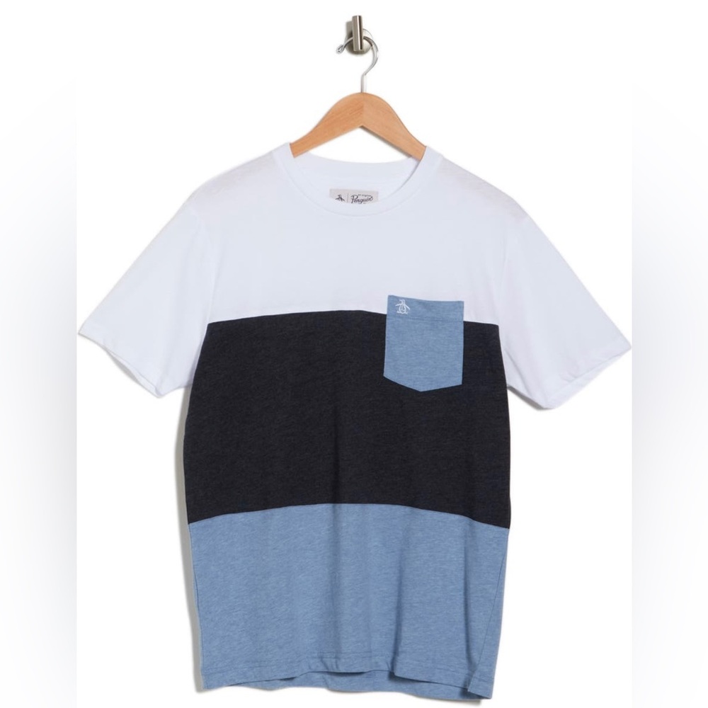 Original Penguin Color Block Tee-Shirt, size men's Medium, NWT